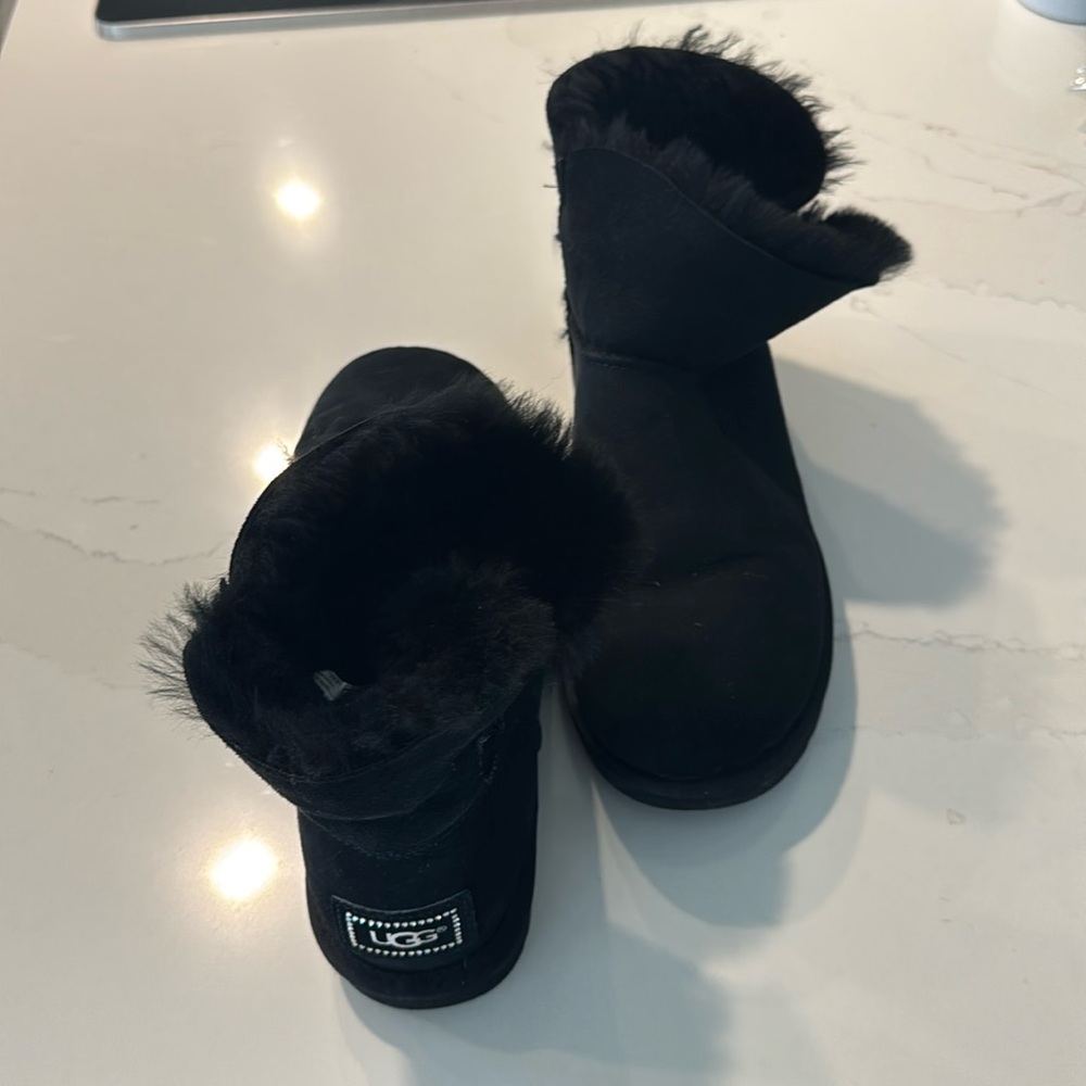 UGG Mini Bailey Button Bling Boots - Authentic